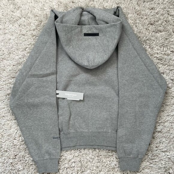 Fear of God Essentials Core Collection Pullover Hoodie Dark Heather Oatm… - Picture 7 of 10